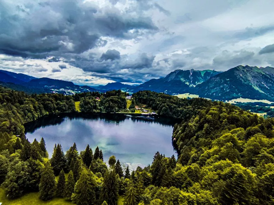 Aussicht von der Skiflugschanze