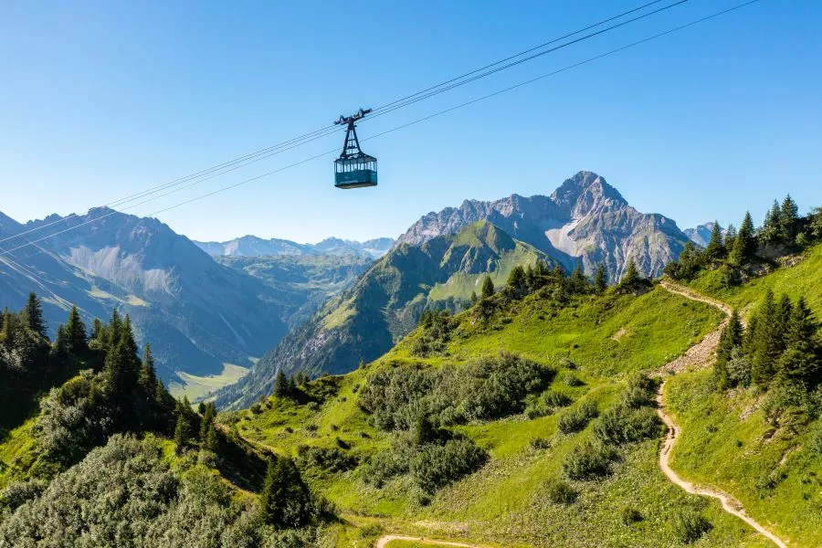 Vorbei am großen Widderstein © OBERSTDORF·KLEINWALSERTAL BERGBAHNEN Fotograf: OBERSTDORF·KLEINWALSERTAL BERGBAHNEN 