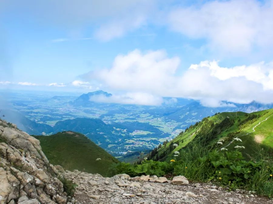 Fellhorngipfel Aussicht